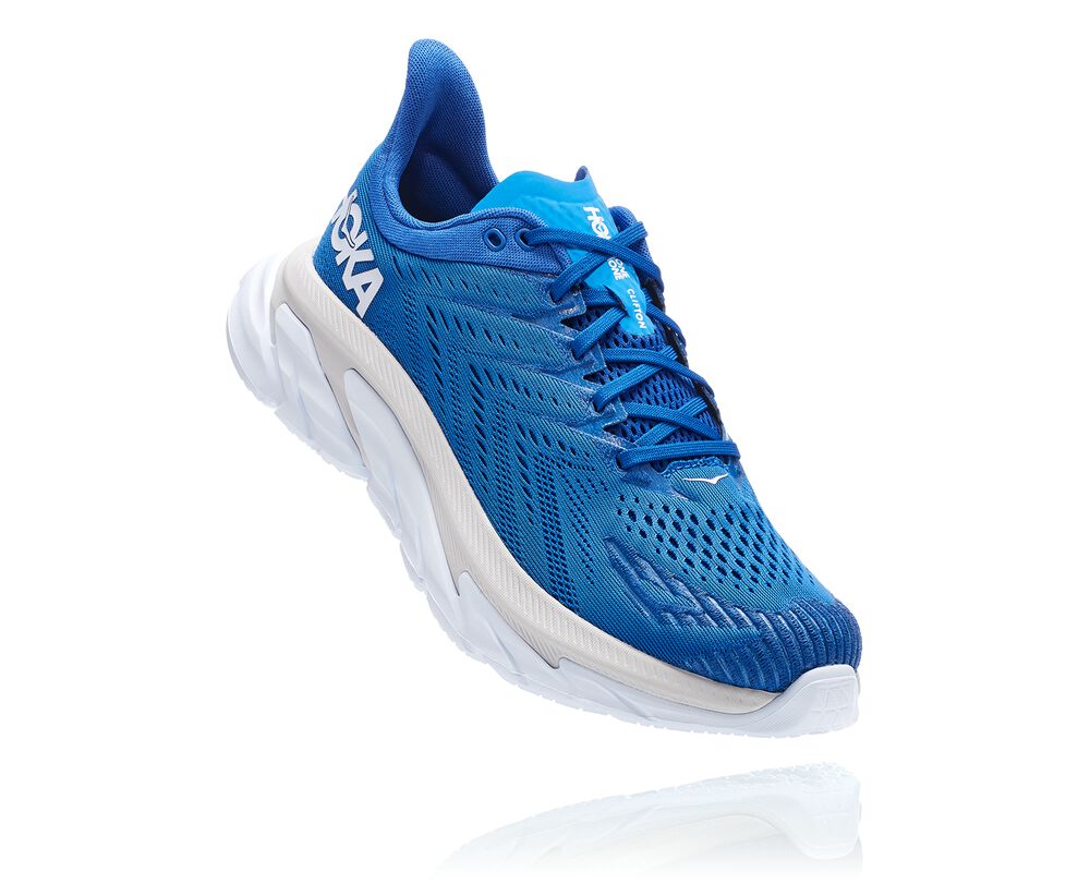Hoka One One Clifton Edge Löparskor Herr Blå/Vita - SE-4293517